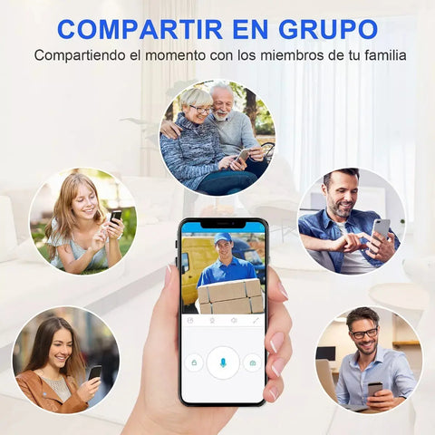 (55% DESCUENTO) Timbre Inteligente con Cámara WiFi | Mira, Escucha y Habla desde tu Celular