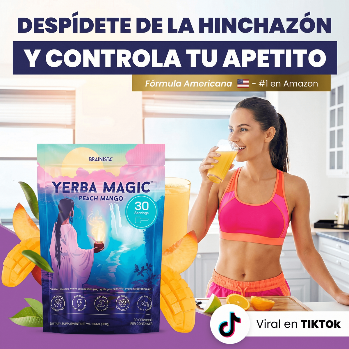 (55% OFF) Yerba Magic™ 100% Original – Controla el Hambre + Activa tu Metabolismo + Energía Todo el Día