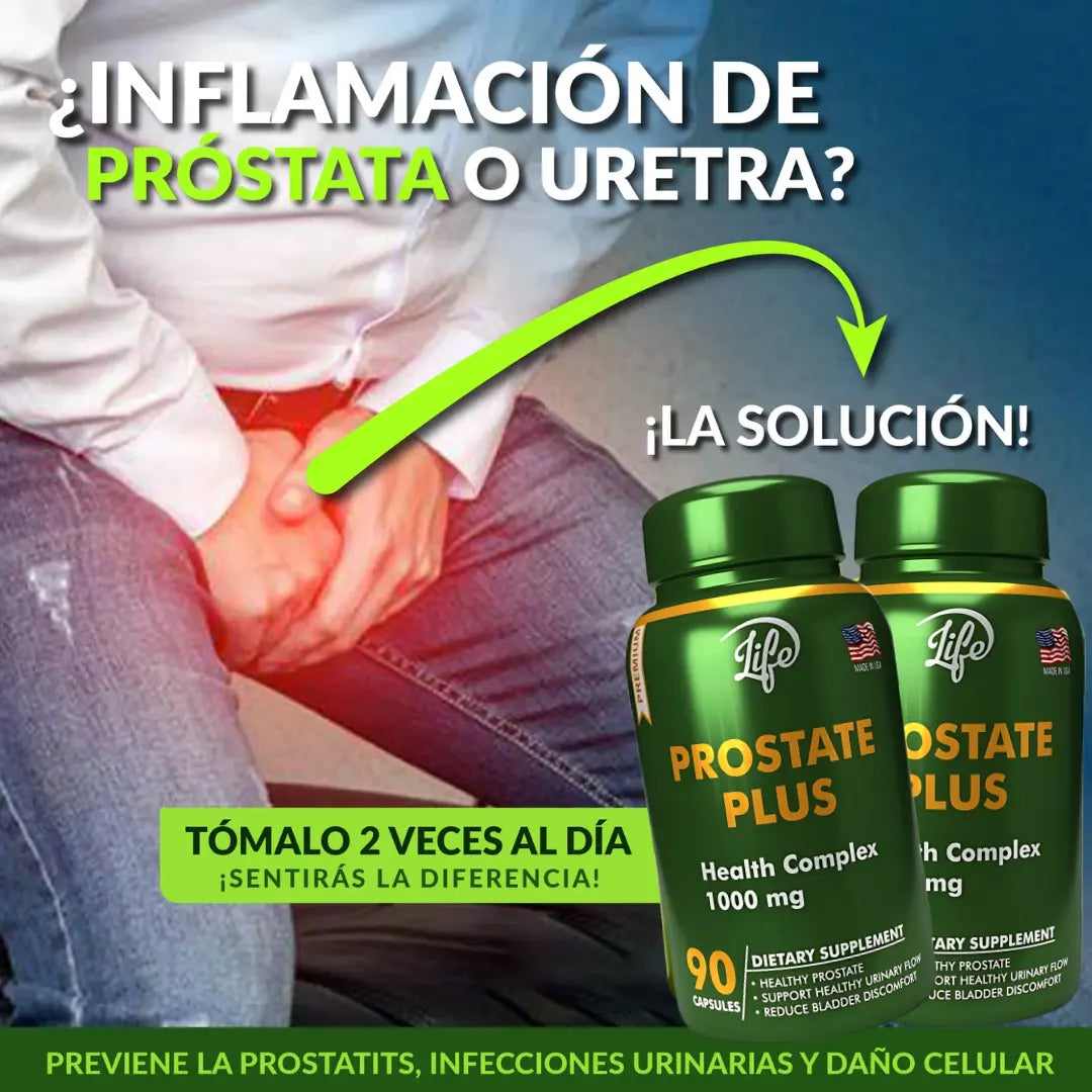 (LLEVA 2 PAGA 1)  Oferta 2x1 Prostate Plus™ 100% original – Mejor Flujo Urinario y Bienestar Masculino