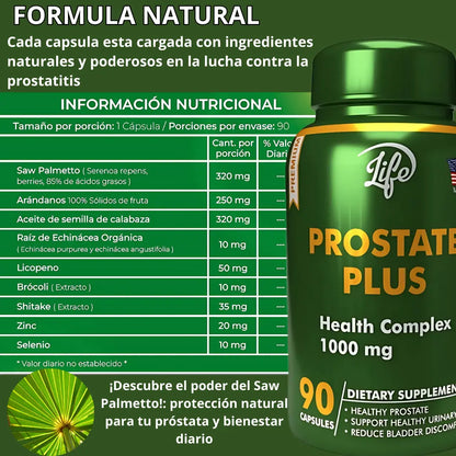(LLEVA 2 PAGA 1)  Oferta 2x1 Prostate Plus™ 100% original – Mejor Flujo Urinario y Bienestar Masculino