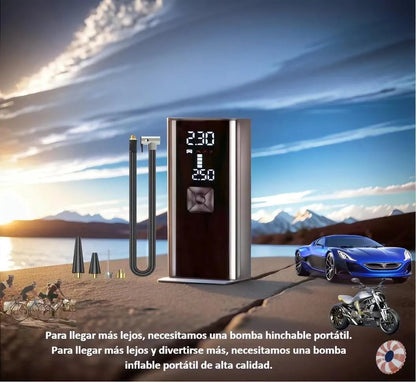 (55% DESCUENTO) Inflador Digital Automático | Infla Autos, Motos Y Bicicletas