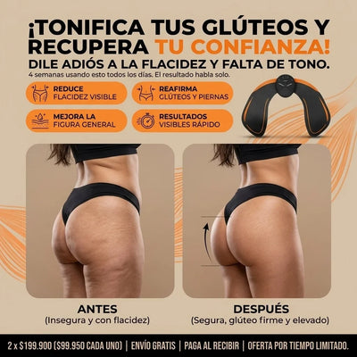 (55% DESCUENTO) ¡Tonificador EMS de Glúteos! - Glúteos Más Firmes Todos los Días