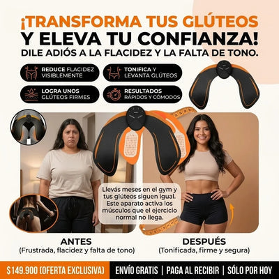 (55% DESCUENTO) ¡Tonificador EMS de Glúteos! - Glúteos Más Firmes Todos los Días