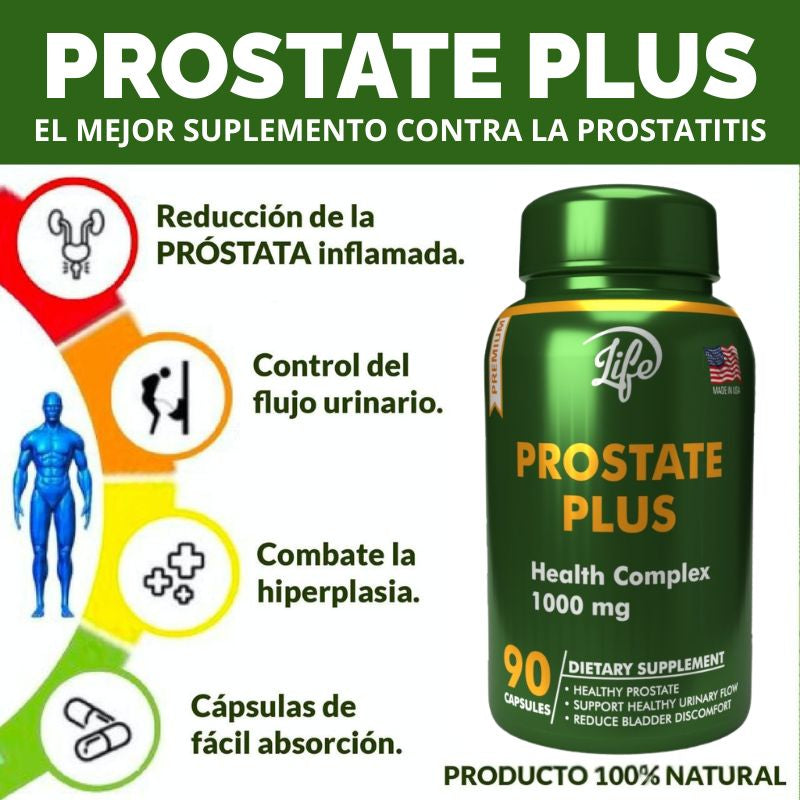 (LLEVA 2 PAGA 1)  Oferta 2x1 Prostate Plus™ 100% original – Mejor Flujo Urinario y Bienestar Masculino