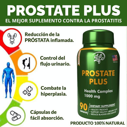 (LLEVA 2 PAGA 1)  Oferta 2x1 Prostate Plus™ 100% original – Mejor Flujo Urinario y Bienestar Masculino
