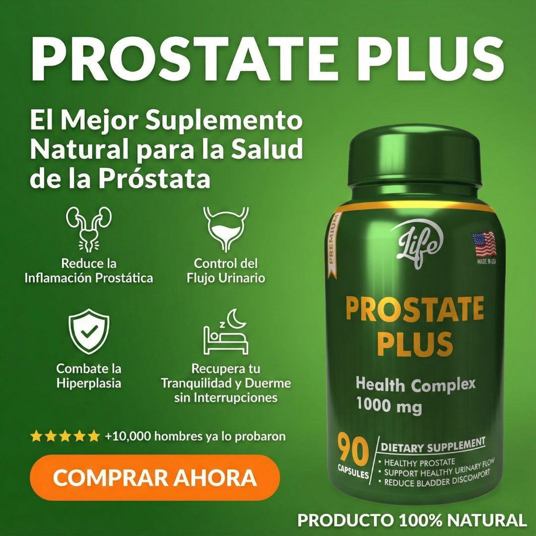 (LLEVA 2 PAGA 1)  Oferta 2x1 Prostate Plus™ 100% original – Mejor Flujo Urinario y Bienestar Masculino