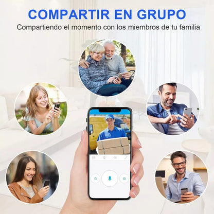 (55% DESCUENTO) Timbre Inteligente con Cámara WiFi | Mira, Escucha y Habla desde tu Celular