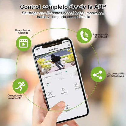 (55% DESCUENTO) Timbre Inteligente con Cámara WiFi | Mira, Escucha y Habla desde tu Celular