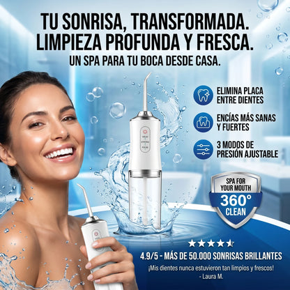 Water Flosser Irrigador Bucal Portatil | Recomendado por Odontologos | paga al recibir