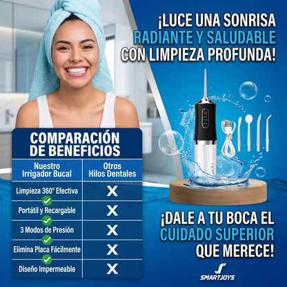 Water Flosser Irrigador Bucal Portatil | Recomendado por Odontologos | paga al recibir