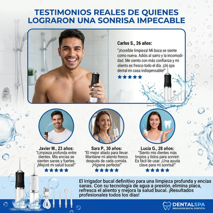 Water Flosser Irrigador Bucal Portatil | Recomendado por Odontologos | paga al recibir