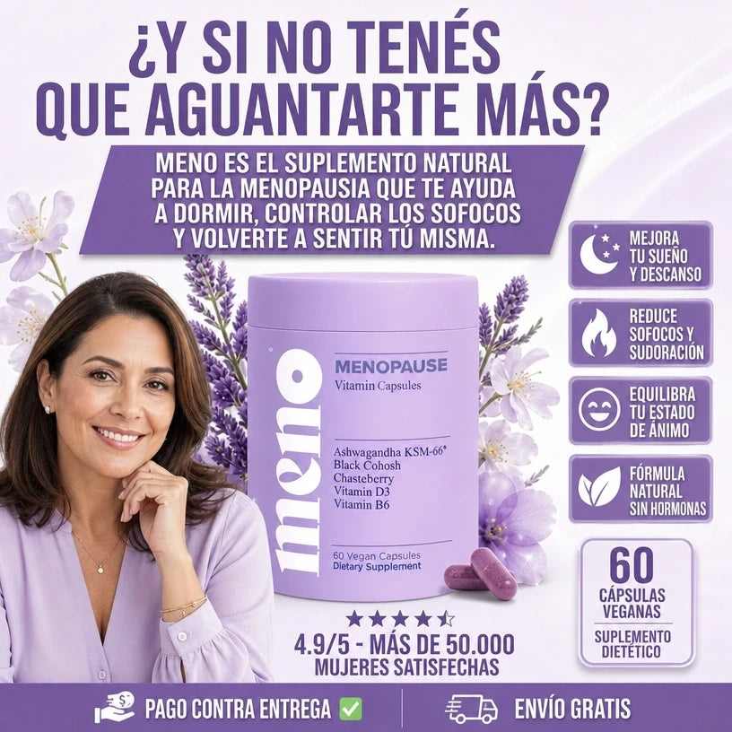 Meno Multivitaminico 100% Original | 60 CAPSULAS | Más descanso + Menos Sofoco |Envío Gratis y Pago Contraentrega