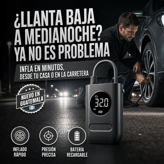 (55% DESCUENTO) Inflador Digital Automático | Infla Autos, Motos Y Bicicletas