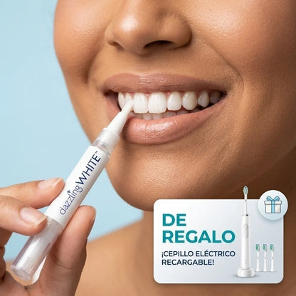 (55% DESCUENTO) ¡Lapiz gel blanqueador Dental DazzLight + Cepillo recargable usb de regalo!